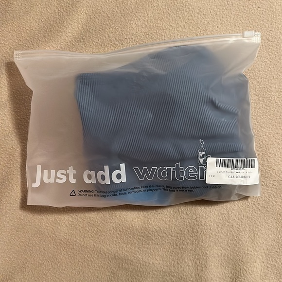 Cupshe blue ribbed bikini - Picture 3 of 5